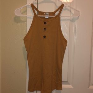 Mustard Halter Top